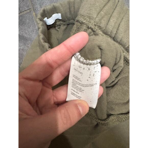 Oak + Fort Army Green Jogger Pockets Sweatpants XS Elastic Waist Heavyweight - Picture 5 of 8